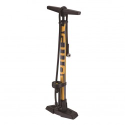 Giyo GF-55E Track Pump with Gauge and Steel Barrel