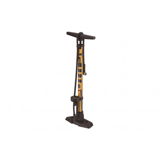 Giyo GF-55E Track Pump with Gauge and Steel Barrel