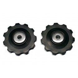 CD BULK Standard 11T Plastic Jockey Wheel Set – Black Pair