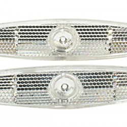 CD Spoke Reflectors – White Pair CD Spoke Reflectors – White Pair