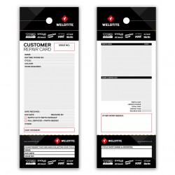 Weldtite Service Repair Tags Pack of 100 Weldtite Service Repair Tags Pack of 100