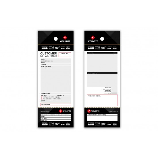 Weldtite Service Repair Tags Pack of 100