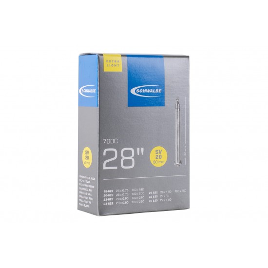 Schwalbe 700c Inner Tube – 80mm XXLV Presta EXTRA LIGHT