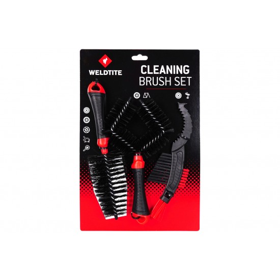 Weldtite Bike Cleaning Brush Set 3 Brushes