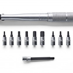 Weldtite Torque Wrench – 1/4” Drive, 2-24Nm with Tools Weldtite Torque Wrench – 1/4” Drive, 2-24Nm with Tools