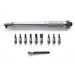 Weldtite Torque Wrench – 1/4” Drive, 2-24Nm with Tools