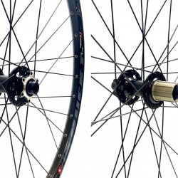 CD Wheel Mach1 27.5 ATB Wheel Set – M15/M12 Bolt-Thru Hubs / 35mm Disc Rims – Black Pr