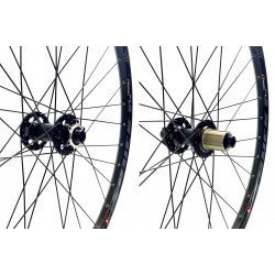 CD Wheel Mach1 27.5 ATB Wheel Set – M15/M12 Bolt-Thru Hubs / 35mm Disc Rims – Black Pr
