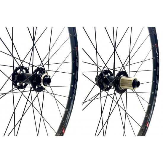 CD Wheel Mach1 27.5 ATB Wheel Set – M15/M12 Bolt-Thru BOOST Hubs / 35mm Disc Rims – Black Pr