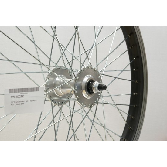 CD Wheel 20″ Front Wheel – S/S – 48H*3/8″ Hub – Black BMX CD Wheel 20″ Front Wheel – S/S – 48H*3/8″ Hub – Black BMX