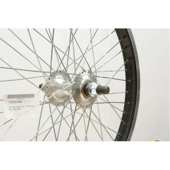 CD Wheel 20″ Front Wheel – S/S – 48H*14mm Hub – Black BMX CD Wheel 20″ Front Wheel – S/S – 48H*14mm Hub – Black BMX