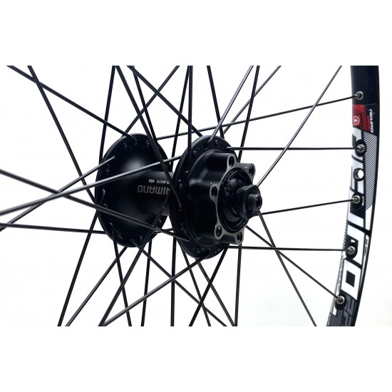 CD Wheel 27.5 Front Wheel – Shimano 475 Disc Hub / Klixx23 Rim – BLACK CD Wheel 27.5 Front Wheel – Shimano 475 Disc Hub / Klixx23 Rim – BLACK