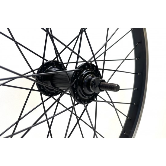 CD Wheel 20 x 1.50 BMX Front Wheel – D/Wall – All Black 36H 3/8″ Axle CD Wheel 20 x 1.50 BMX Front Wheel – D/Wall – All Black 36H 3/8″ Axle