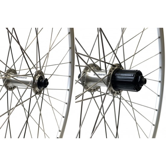CD Wheel 700c Wheel Set – Shimano 36H RS300 Hubs – Silver Pr