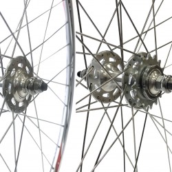 CD Wheel 700c Track Wheel Set – Track Hubs / MACH1 Rims – Silver Pr