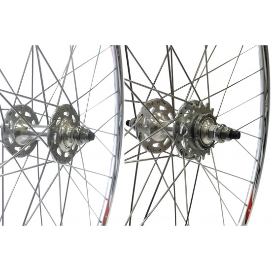 CD Wheel 700c Track Wheel Set – Track Hubs / MACH1 Rims – Silver Pr CD Wheel 700c Track Wheel Set – Track Hubs / MACH1 Rims – Silver Pr