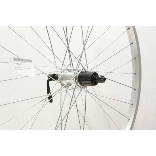 CD Wheel 26″ Rear Wheel – Q/R – Shimano Cassette – Silver ATB CD Wheel 26″ Rear Wheel – Q/R – Shimano Cassette – Silver ATB