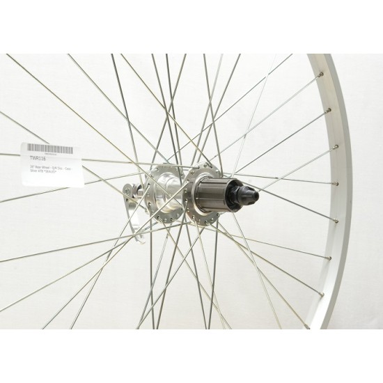 CD Wheel 26″ Rear Wheel – Q/R Disc – Cass – Silver ATB CD Wheel 26″ Rear Wheel – Q/R Disc – Cass – Silver ATB