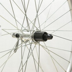 CD Wheel 26″ Rear Wheel – Q/R – Cassette – Silver V-Section ATB CD Wheel 26″ Rear Wheel – Q/R – Cassette – Silver V-Section ATB