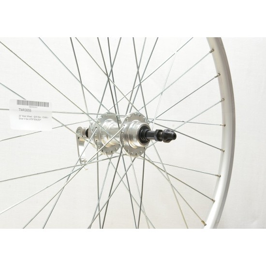 CD Wheel 26″ Rear Wheel – Q/R Disc – F/Whl – Silver V-Sec ATB