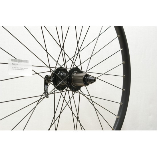 CD Wheel 26″ Rear Wheel – Sealed Cass Disc Hub / DW Disc Rim BLACK