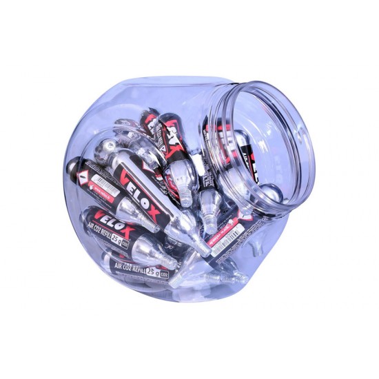 Velox CO2 Cartridges – 25g Jar of 25