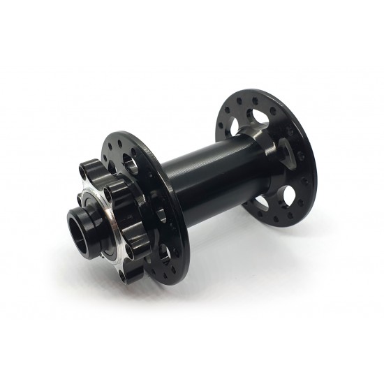 CD M11FDQ Bolt-Thru BOOST Front Disc Hub – M15 x 110mm x 32H, Black