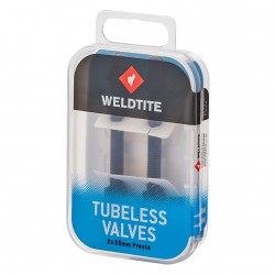 Weldtite Tubeless Valve Kit 2 x 55mm Presta Weldtite Tubeless Valve Kit 2 x 55mm Presta