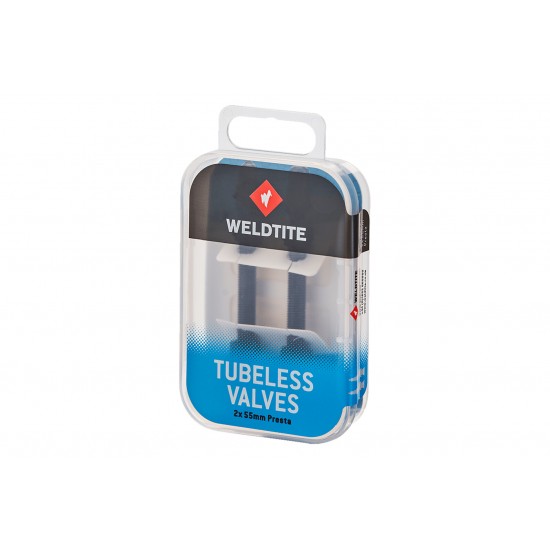Weldtite Tubeless Valve Kit 2 x 55mm Presta