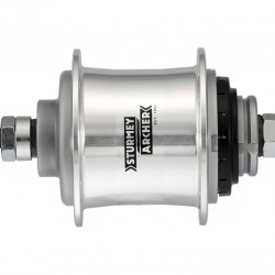 Sturmey Archer A2 L Hub 2-Spd Automatic 36H Silver