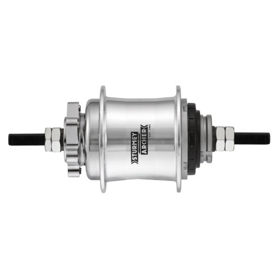 Sturmey Archer A2K L Hub 2-Spd Automatic Disc Brk 36H Silver Sturmey Archer A2K L Hub 2-Spd Automatic Disc Brk 36H Silver