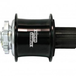 Sturmey Archer Hub 3-Spd Cass 8/9sp Disc Brk 32H Black Sturmey Archer Hub 3-Spd Cass 8/9sp Disc Brk 32H Black