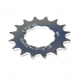 Sturmey Archer 16T Sprocket 3/32 inch Flat Chrome 9-Spline Sturmey Archer 16T Sprocket 3/32 inch Flat Chrome 9-Spline