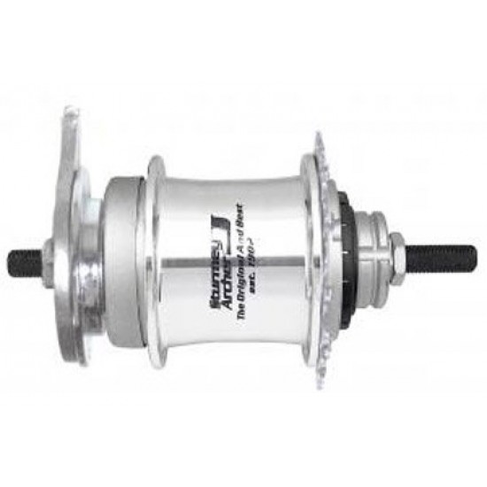 Sturmey Archer Hub 3-Spd Quad 22T Coaster Brk 36H Sil Sturmey Archer Hub 3-Spd Quad 22T Coaster Brk 36H Sil