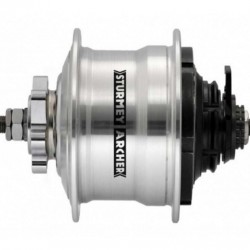 Sturmey Archer Hub 5-Spd Rotary Disc Brk 36H Sil Sturmey Archer Hub 5-Spd Rotary Disc Brk 36H Sil
