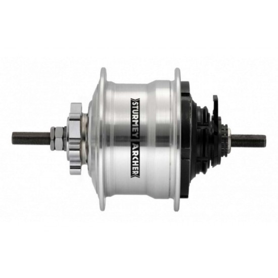 Sturmey Archer Hub 5-Spd Rotary Disc Brk 36H Sil