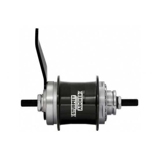 Sturmey Archer Hub 2-Spd Kick Shift Coast Brk 36H Blk