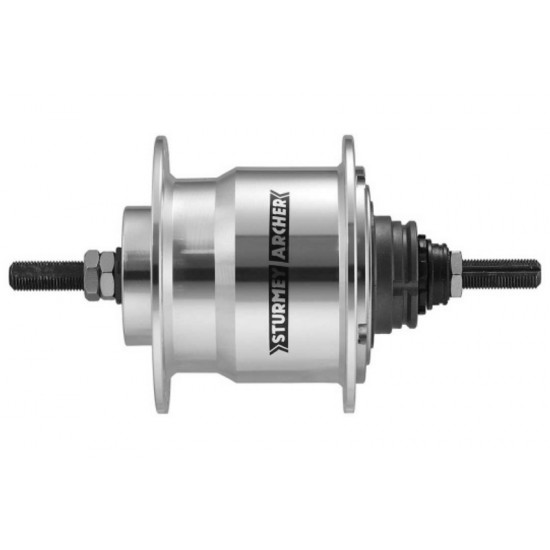 Sturmey Archer Hub 4-Spd Rotary 36H Sil