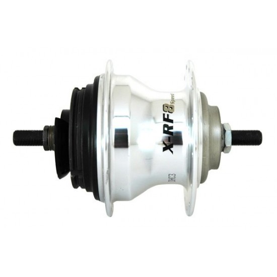 Sturmey Archer Hub 8-Spd W Rotary 28H Sil 175mm Axle Sturmey Archer Hub 8-Spd W Rotary 28H Sil 175mm Axle