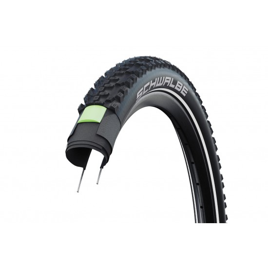 Schwalbe 26 x 2.25 57-559 Smart Sam PLUS Wired PL Tyre – Black/REFLEX Schwalbe 26 x 2.25 57-559 Smart Sam PLUS Wired PL Tyre – Black/REFLEX
