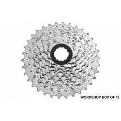 Sunrace CSM668AU 8 Speed Cassette – 11/32T Nickel WORKSHOP BOX OF 10 Sunrace CSM668AU 8 Speed Cassette – 11/32T Nickel WORKSHOP BOX OF 10
