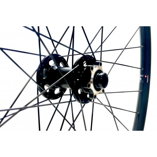 CD Wheel Mach1 29.0 Front Wheel – Sealed M12 Bolt-Thru Hub / Gravel Disc Rim – Black