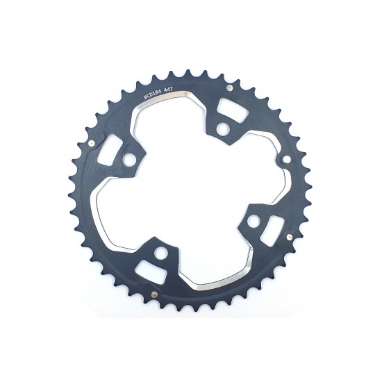 CD ALLOY MTB Chainring – Black, 44T, 4 Bolts, 104mm BCD