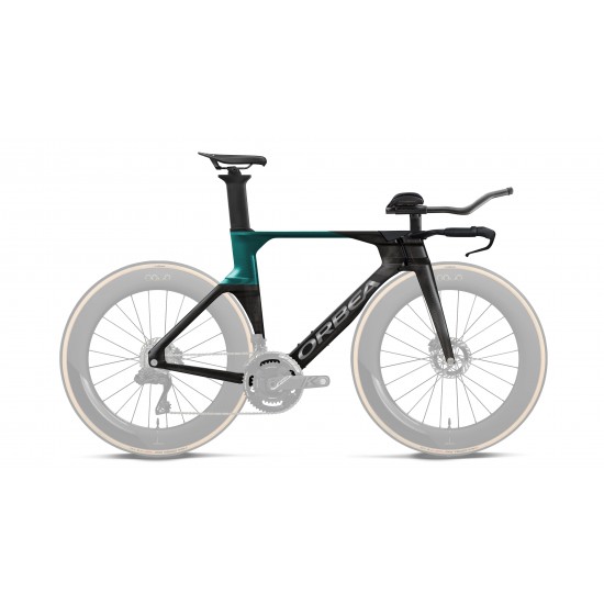 Orbea ORDU OMX Frameset (XL) Diamond Carbon View (Matt) - Evasion Green (Gloss)