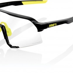 100% S3 Sunglasses Gloss Black/photochromic Lens 