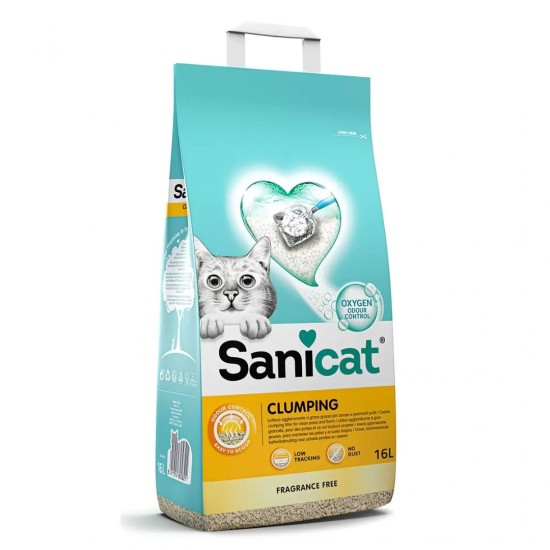 Sanicat Clumping Cat Litter, 16L. £15.00 Sanicat Clumping Cat Litter, 16L. £15.00