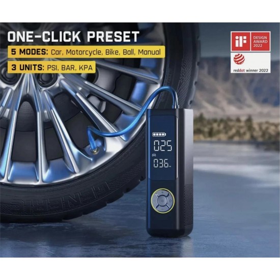 Fanttik S100 APEX Portable Air Pump & Tyre Inflator 150PSI with Power Bank Fanttik S100 APEX Portable Air Pump & Tyre Inflator 150PSI with Power Bank