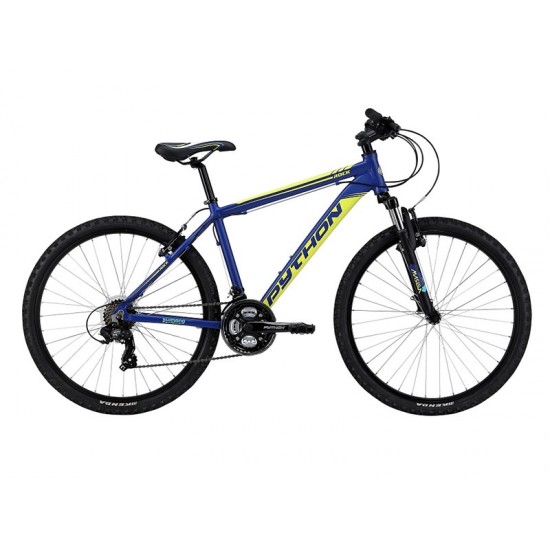 PYTHON 26" 14" ROCK GENTS FS SHIMANO 21SPD BLUE PYTHON 26" 14" ROCK GENTS FS SHIMANO 21SPD BLUE
