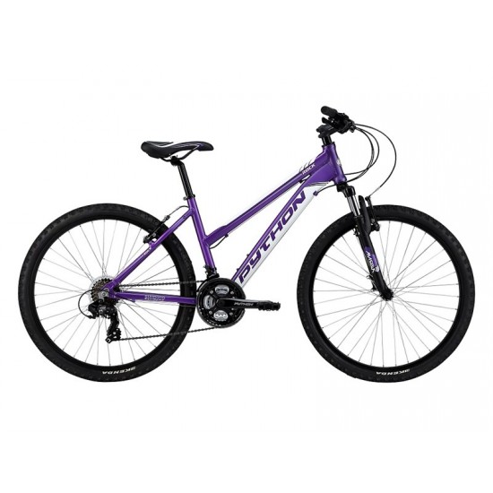 PYTHON 26" 14" ROCK LADIES FS SHIMANO 21SPD PURPLE PYTHON 26" 14" ROCK LADIES FS SHIMANO 21SPD PURPLE